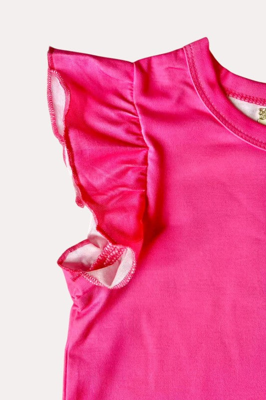 Girls Bunny and Floral Short Set